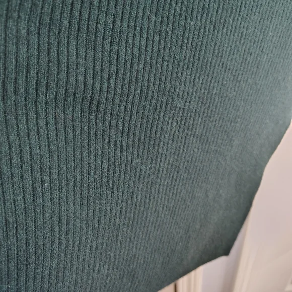 Tahari Pure Luxe Cashmere Tunic Top Dress Sweater Green XS - Picture 3 of 12